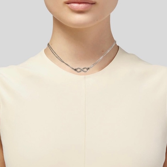 Tiffany and Co. Double Chain Infinity Necklace - Picture 7 of 11